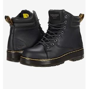 Dr Martens Gilbreth INDUSTRIAL STEEL TOE women’s work safety boots size 5 black